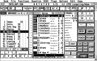 Screenshot of Notator SL